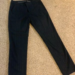 Banana republic navy pinstripe Ryan-fit pants